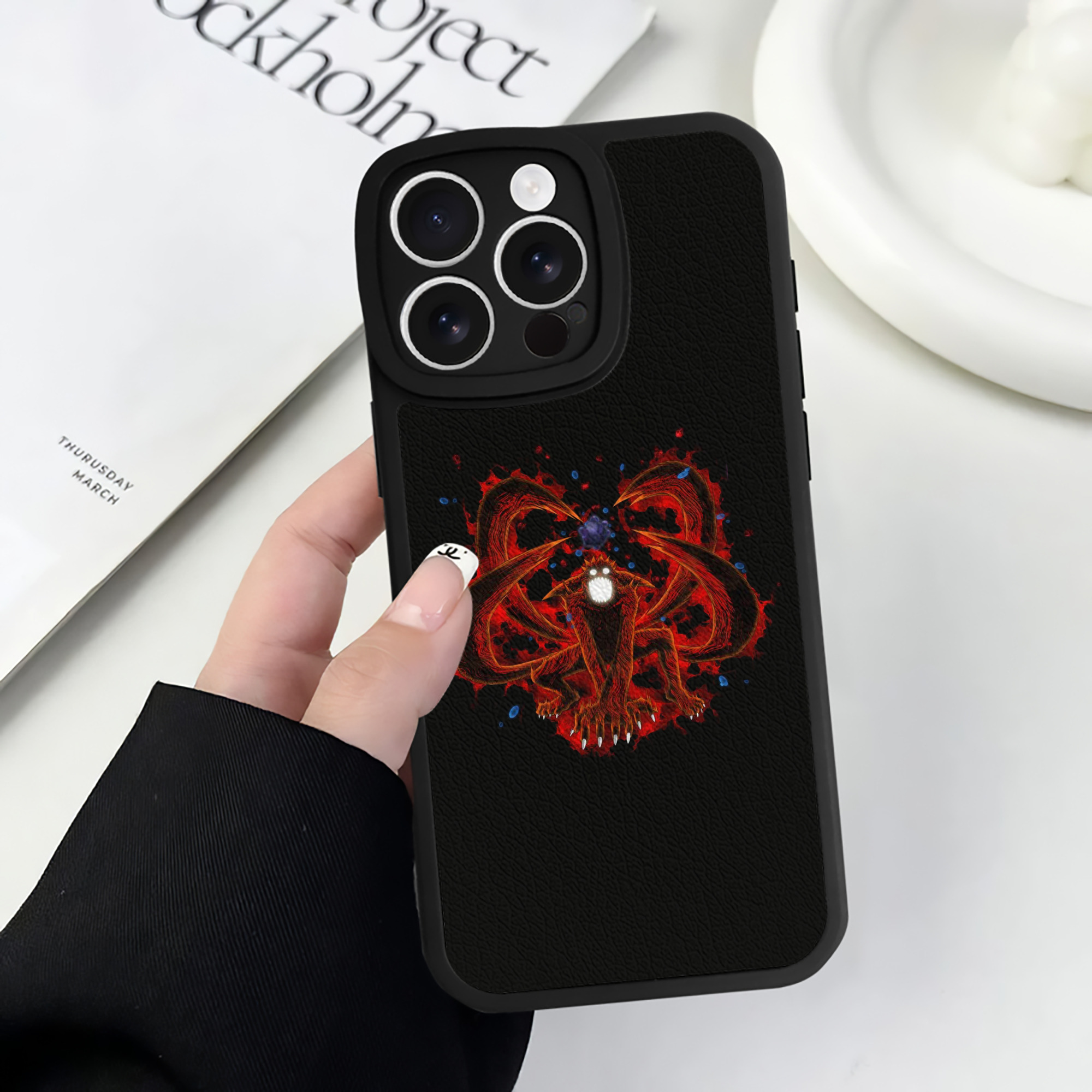 （画像用） NARUTO -ナルト- うずまき ナルト Uzumaki Naruto 【iPhone 16シリーズ対応】シリコンスマホケース（レザー調） 材質：シリコン